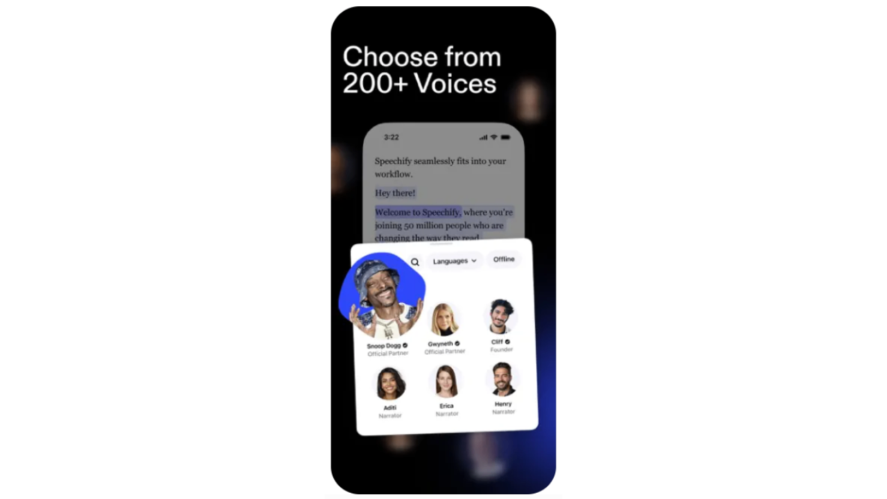 Speechify AI background sound generator