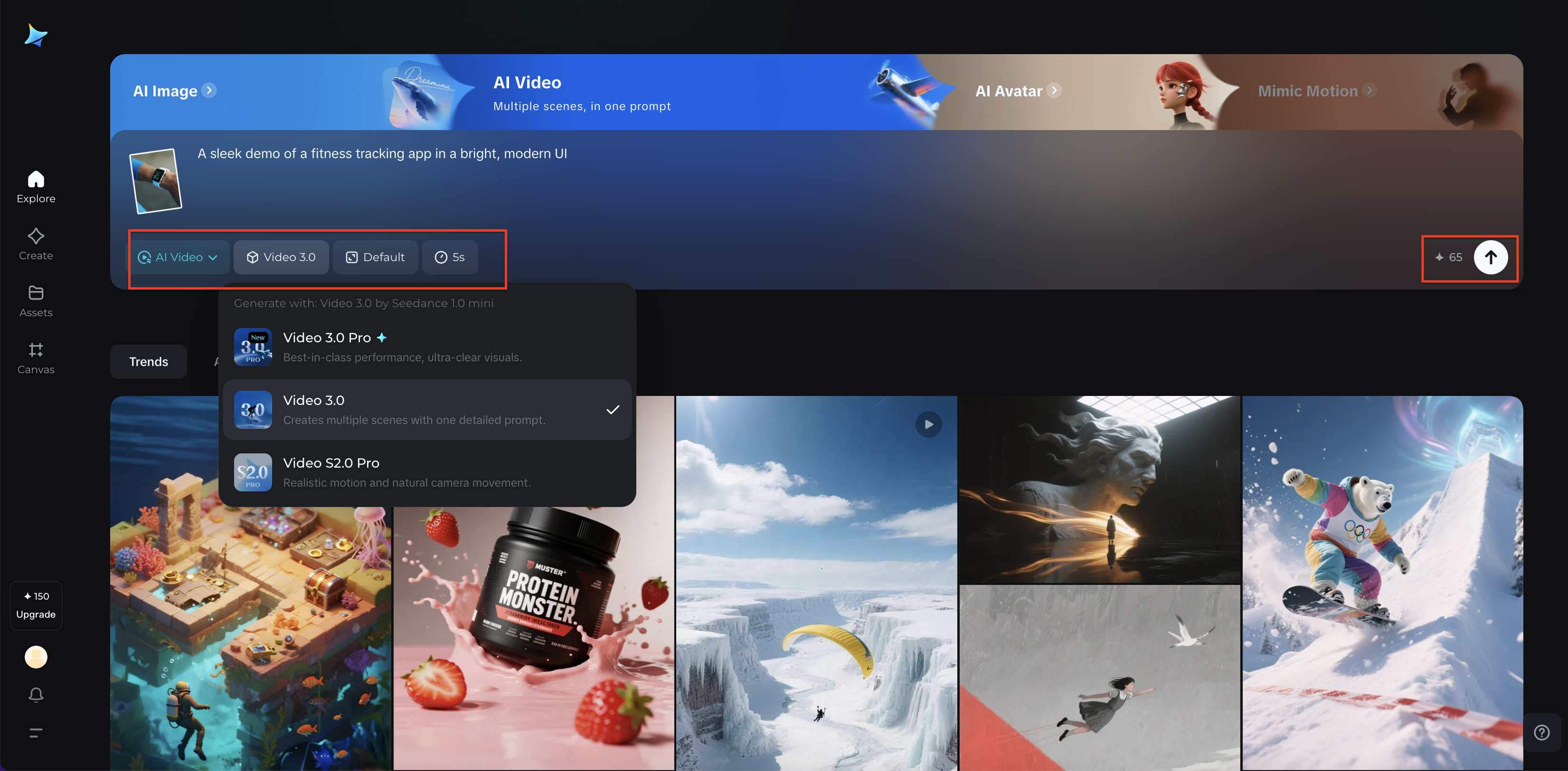 Customize the setting and generate demo video