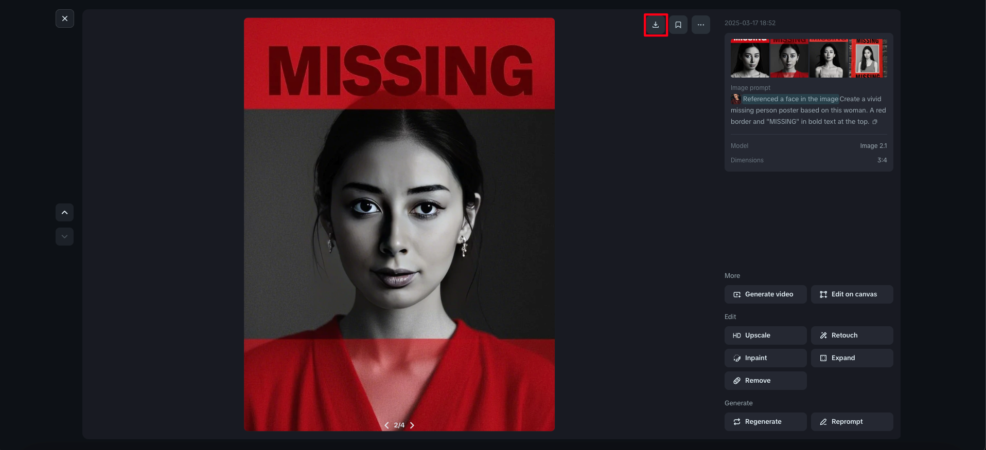 Download your missing poster design