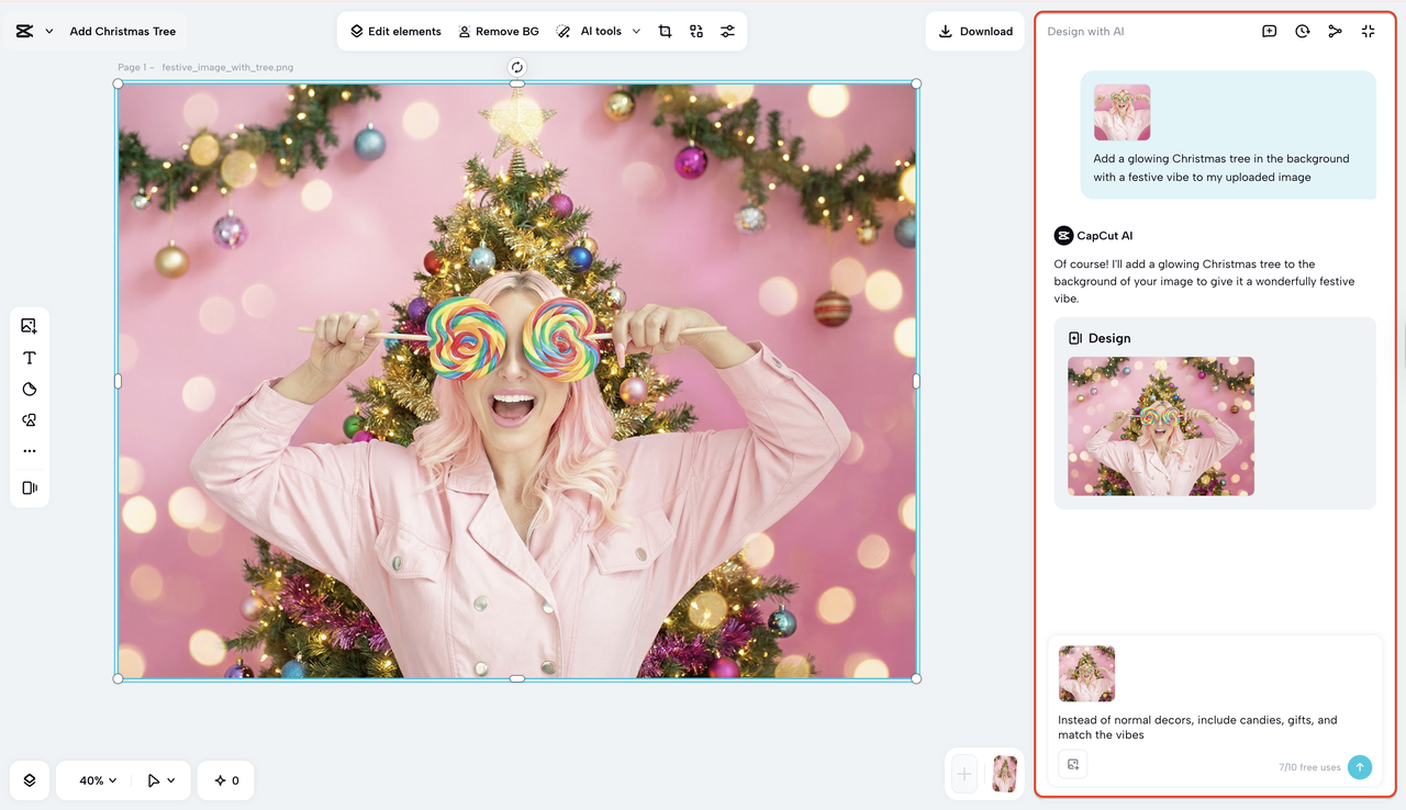 Apply changes with promping