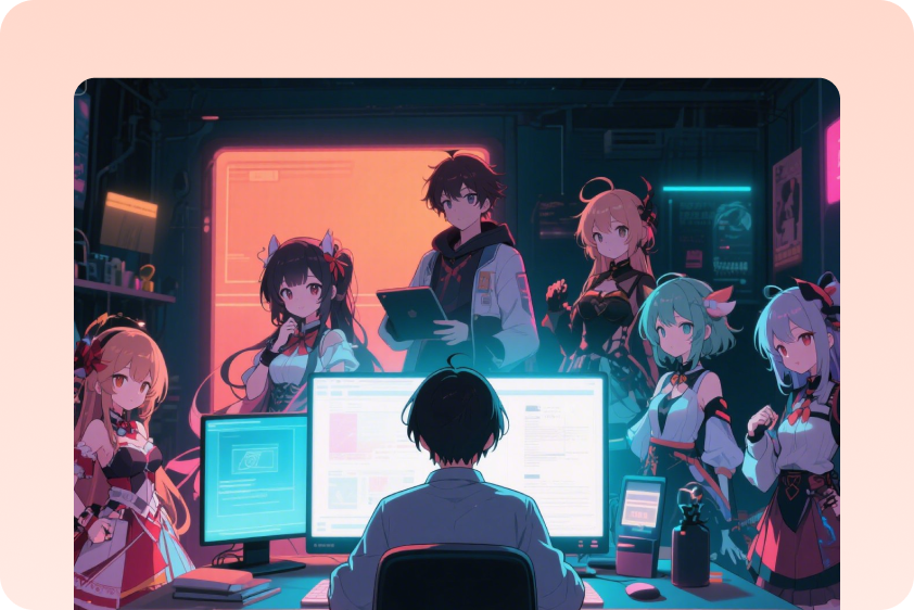 Create storytelling characters using CapCut's AI anime generator