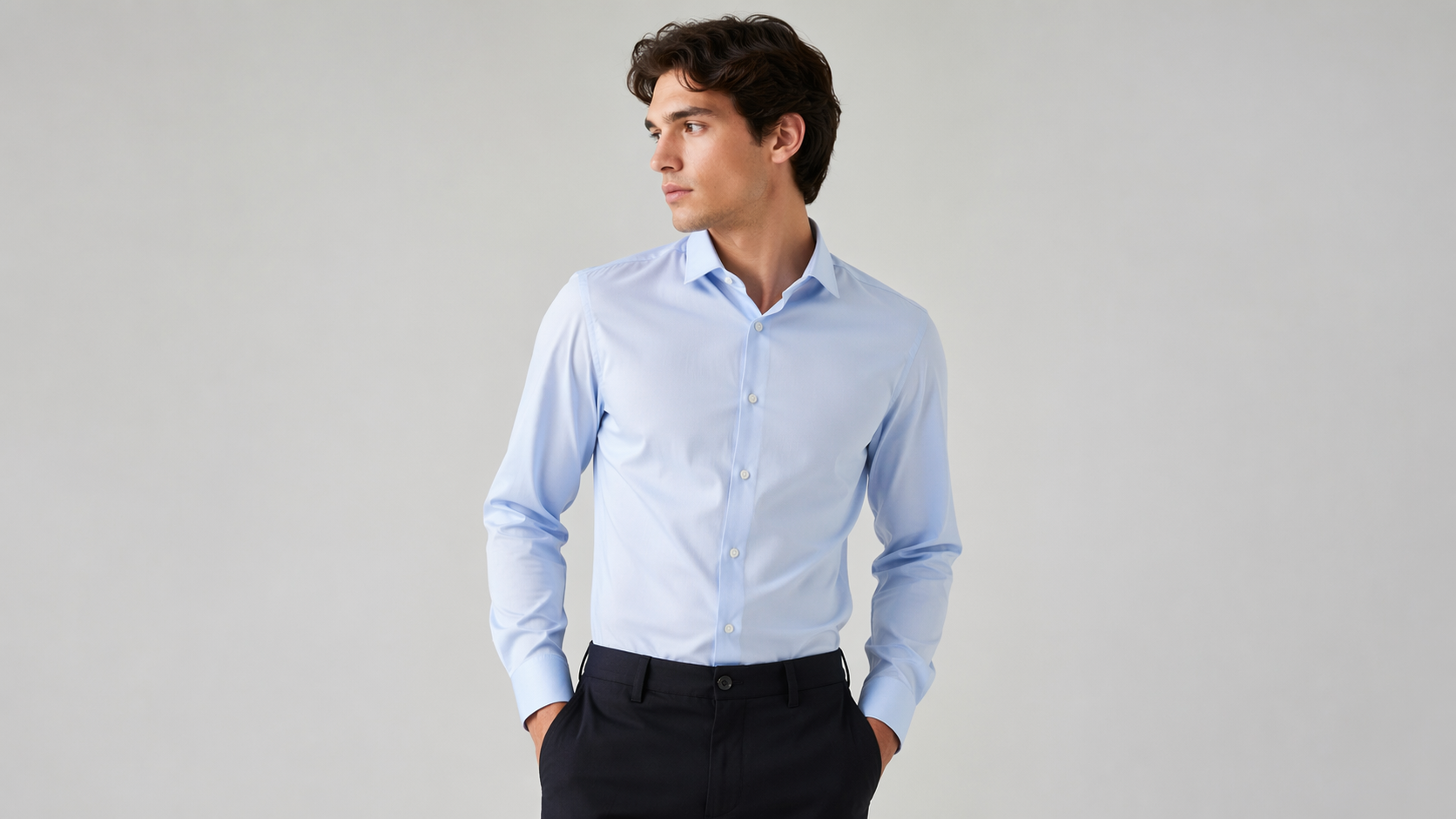 Dreamina virtual shirt try on prompt example 1: Crisp White Shirt