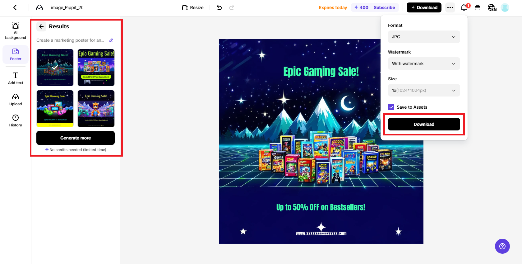 Download the finalized poster