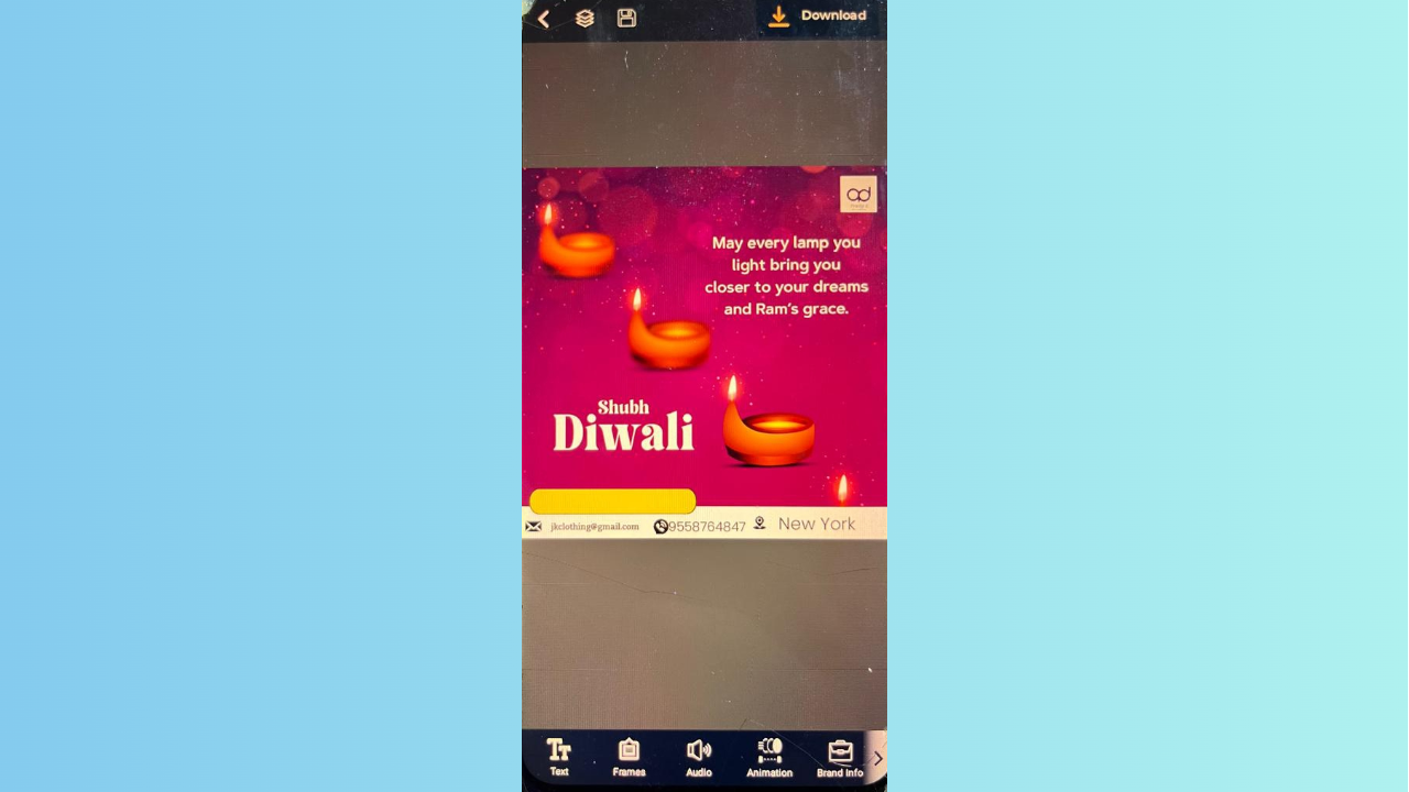 โปสเตอร์ AdBanao Diwali