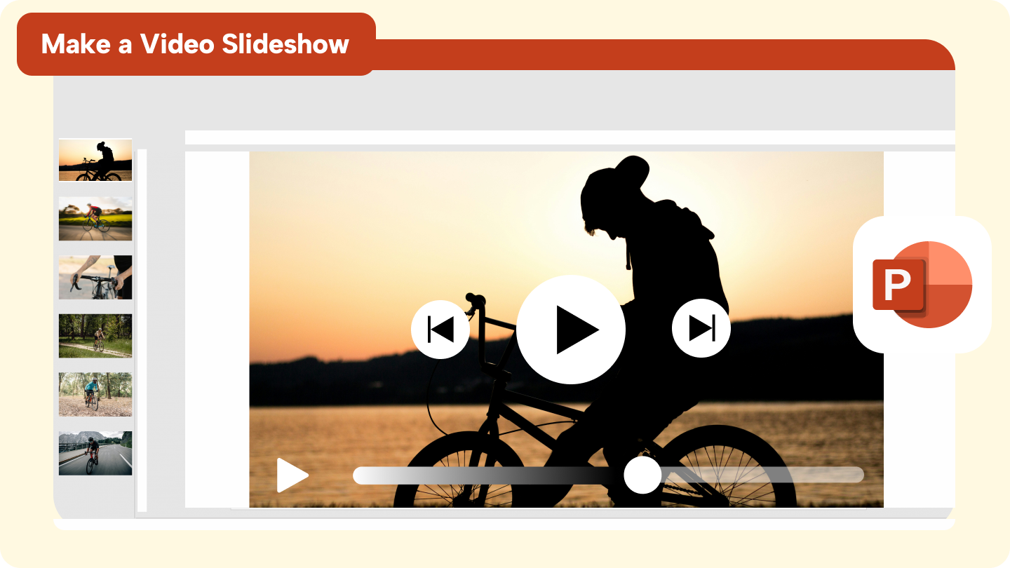 how to create a video slideshow in powerpoint