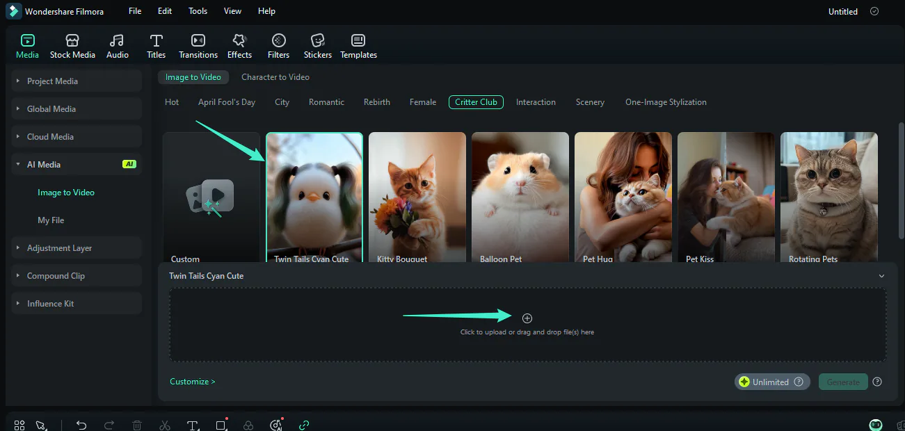 Filmora animal fusion generator