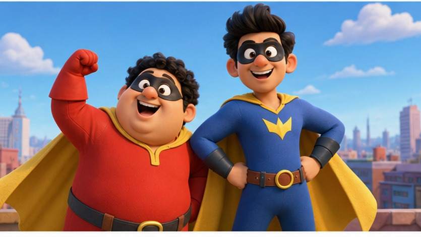 Motu Patlu AI Video Prompt example 5