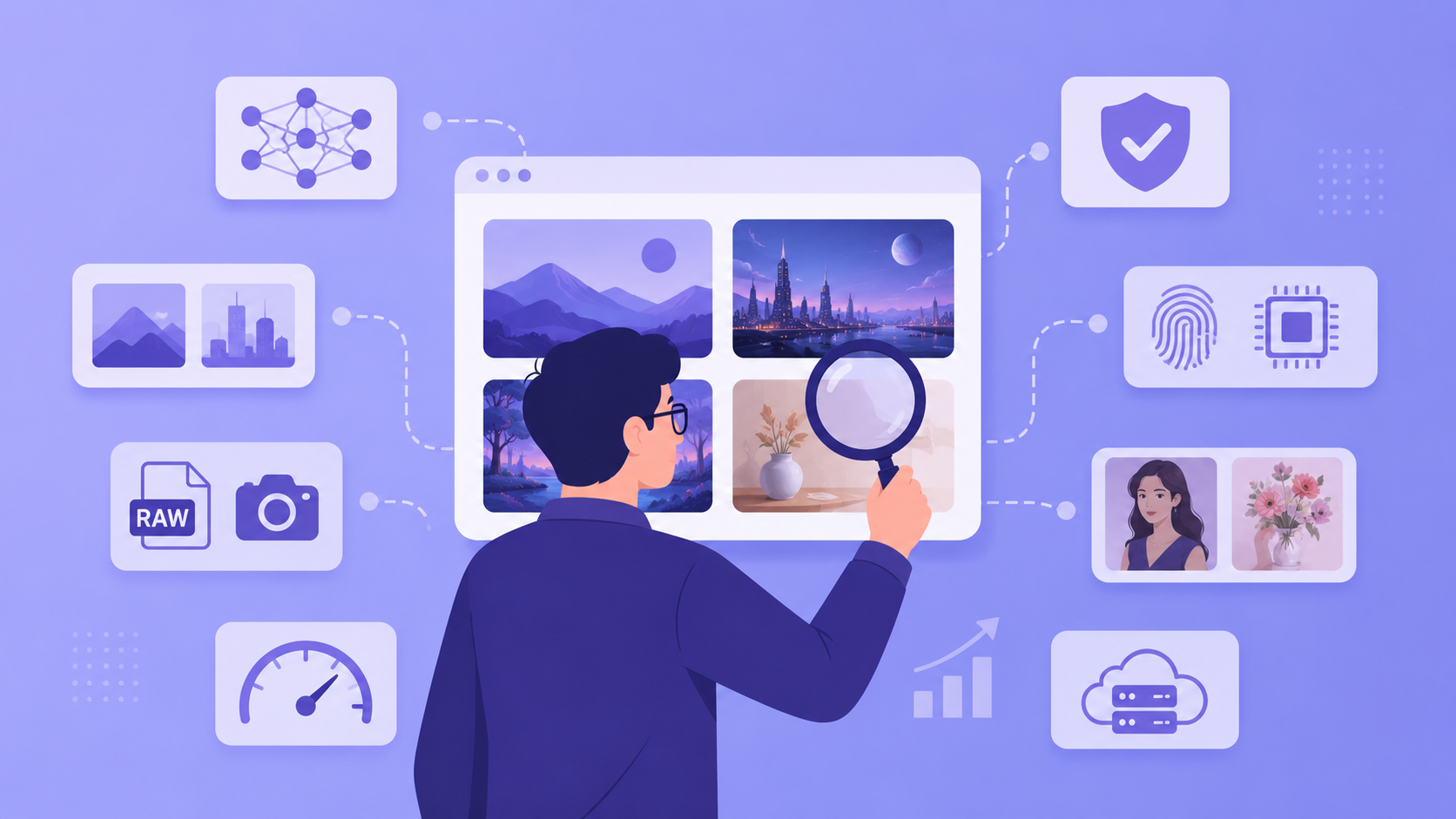 Image detector testing process