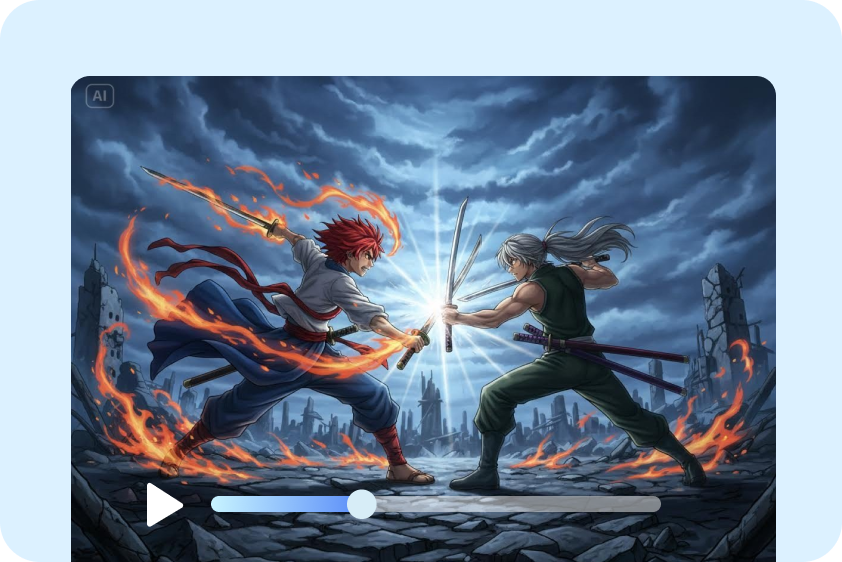 Anime slåss video skapande