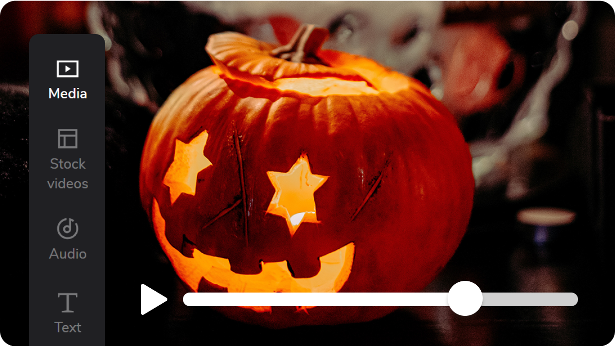 vidéo pour halloween citrouille