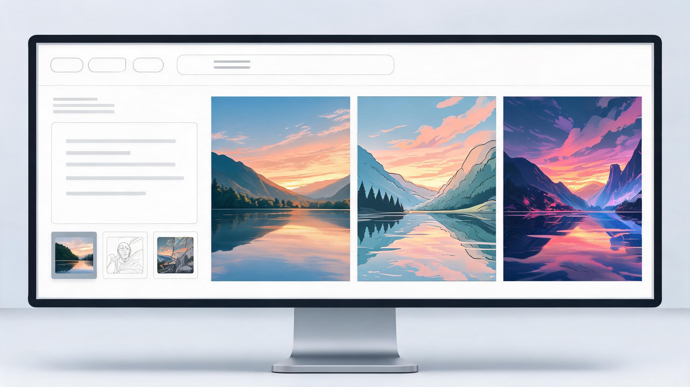 Style range across image drafts