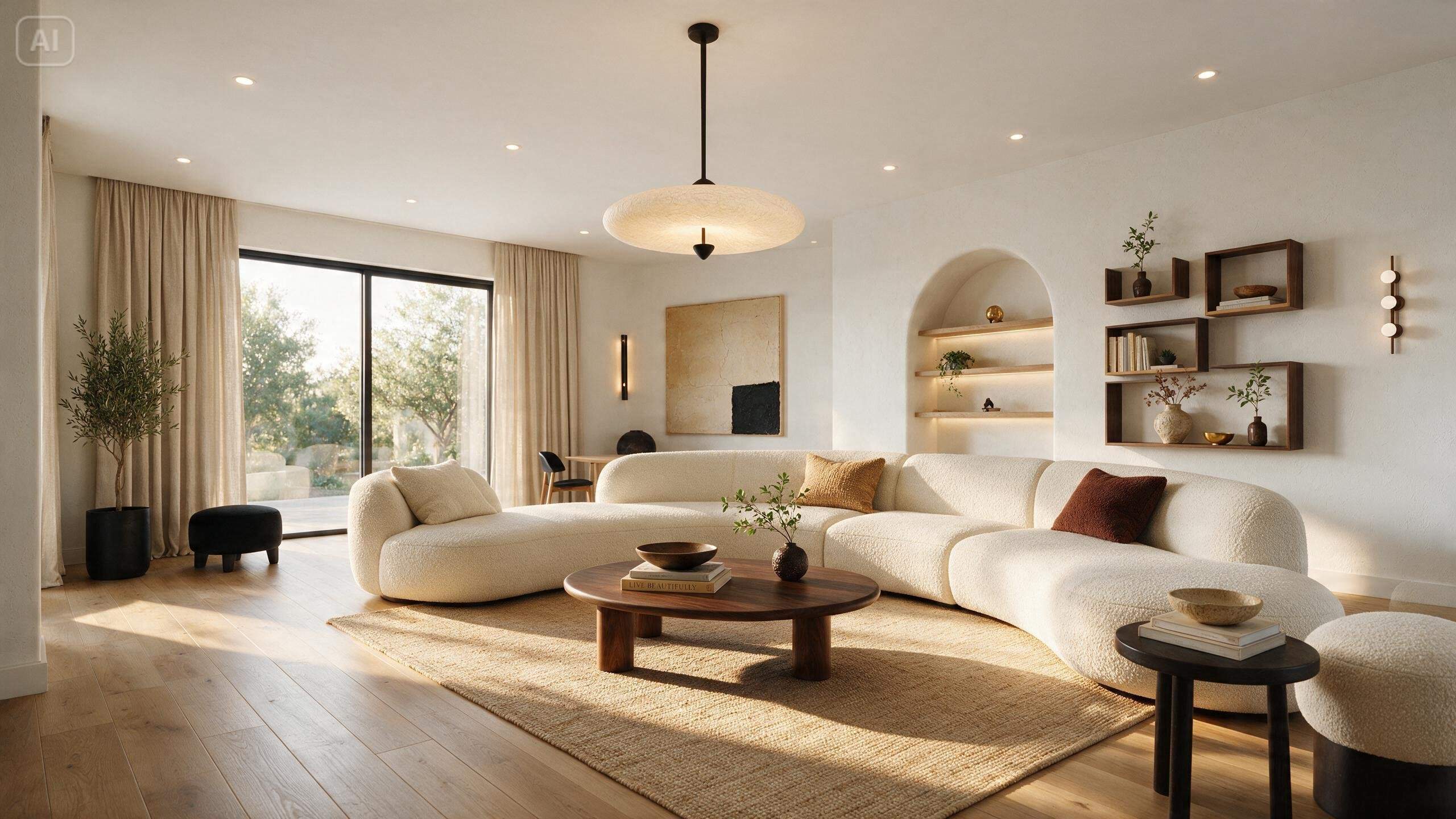 Prompt for a modern indoor design