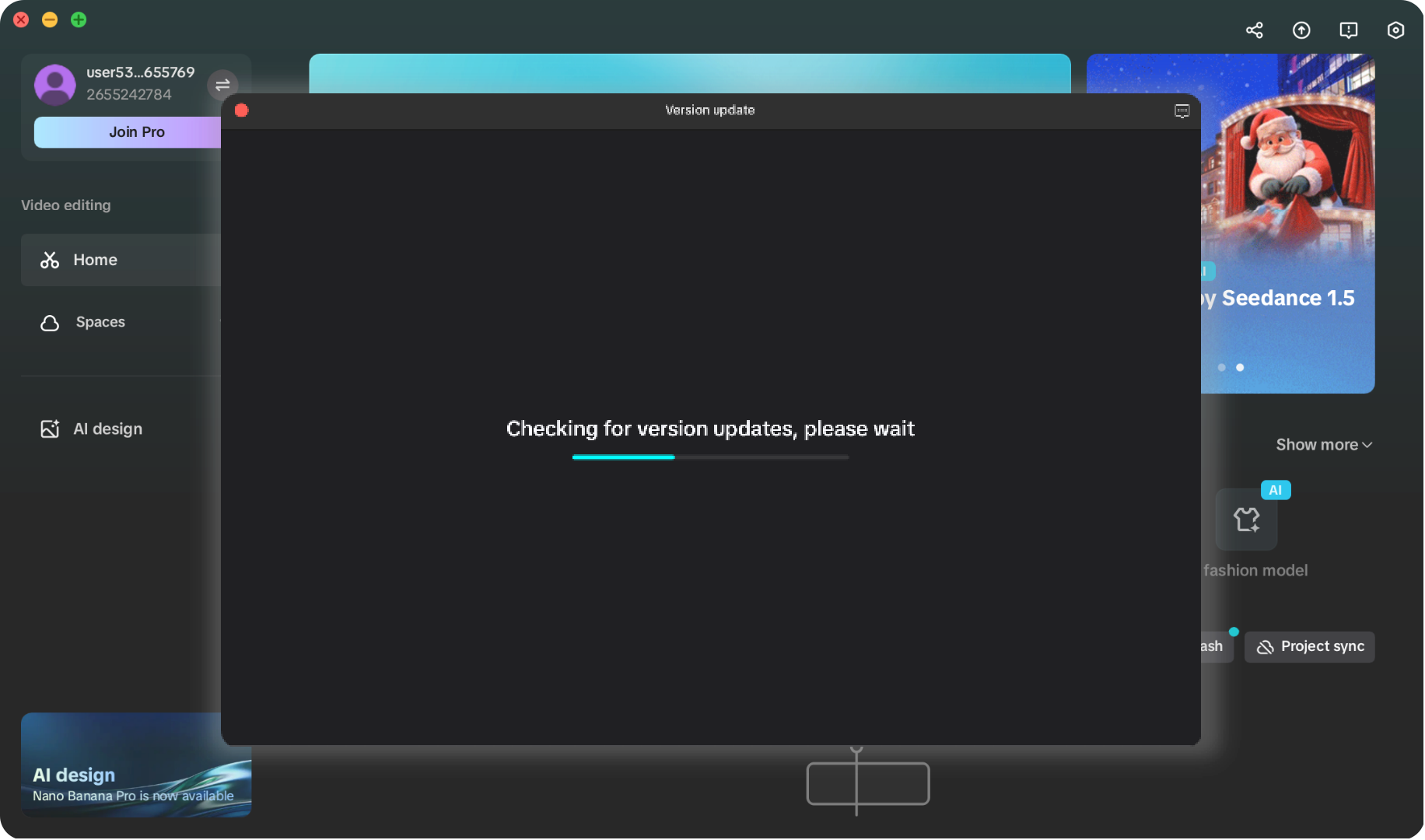 check for version updates