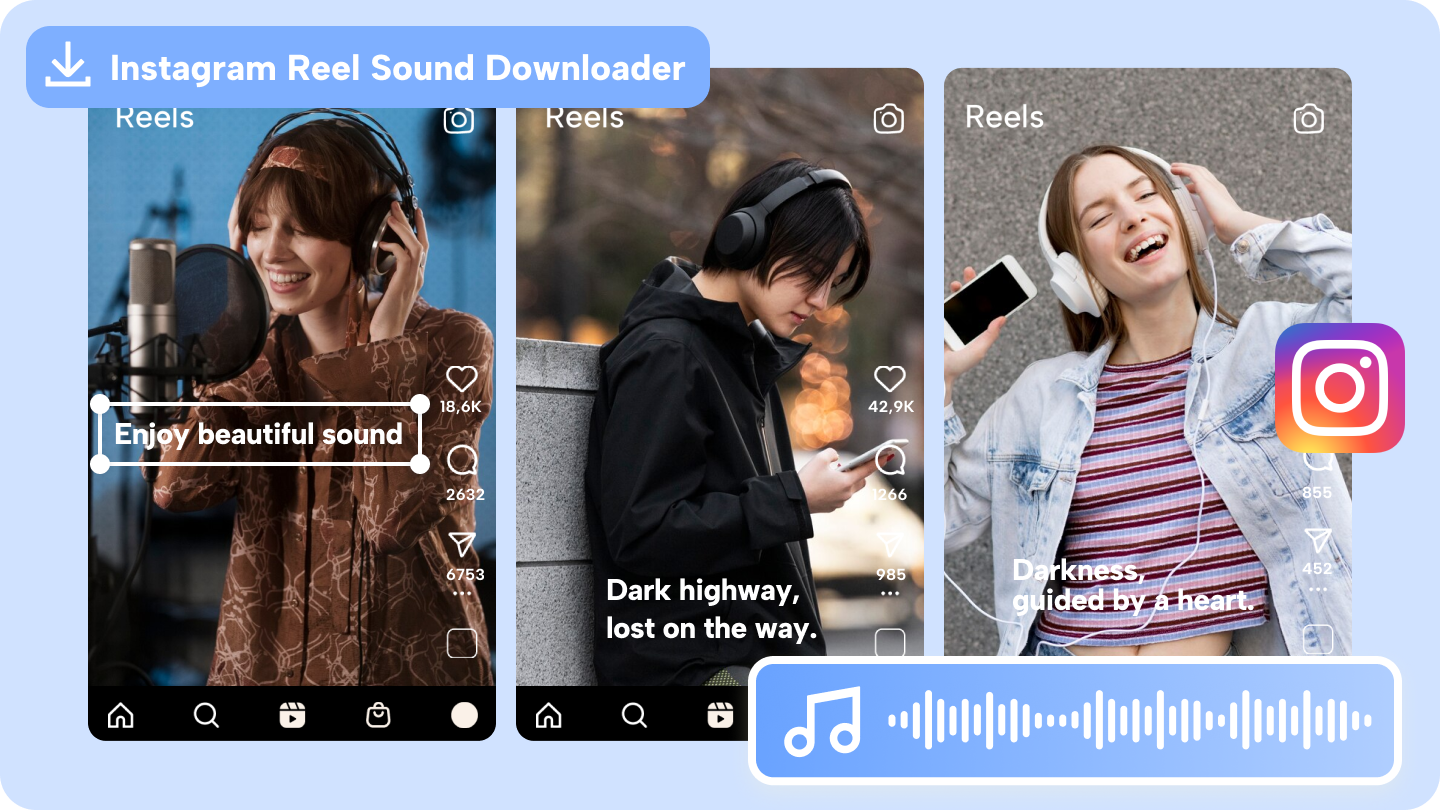 Instagram makarası ses indirici