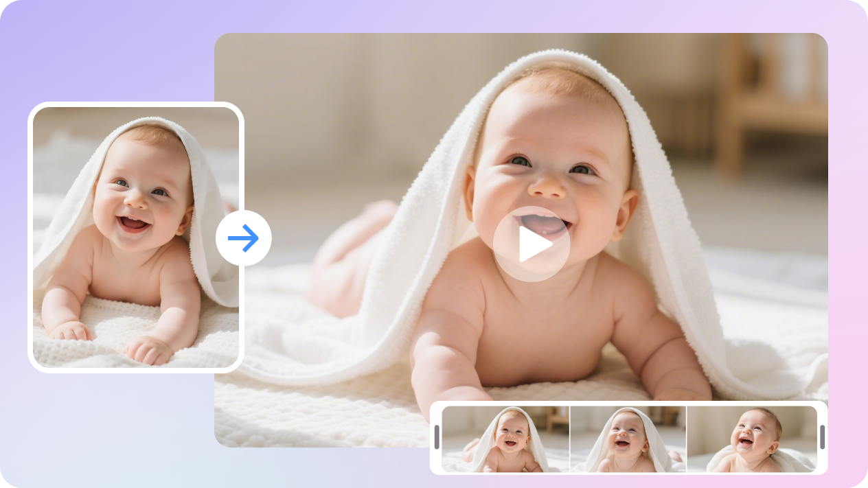  ảnh em bé thành video ấm áp