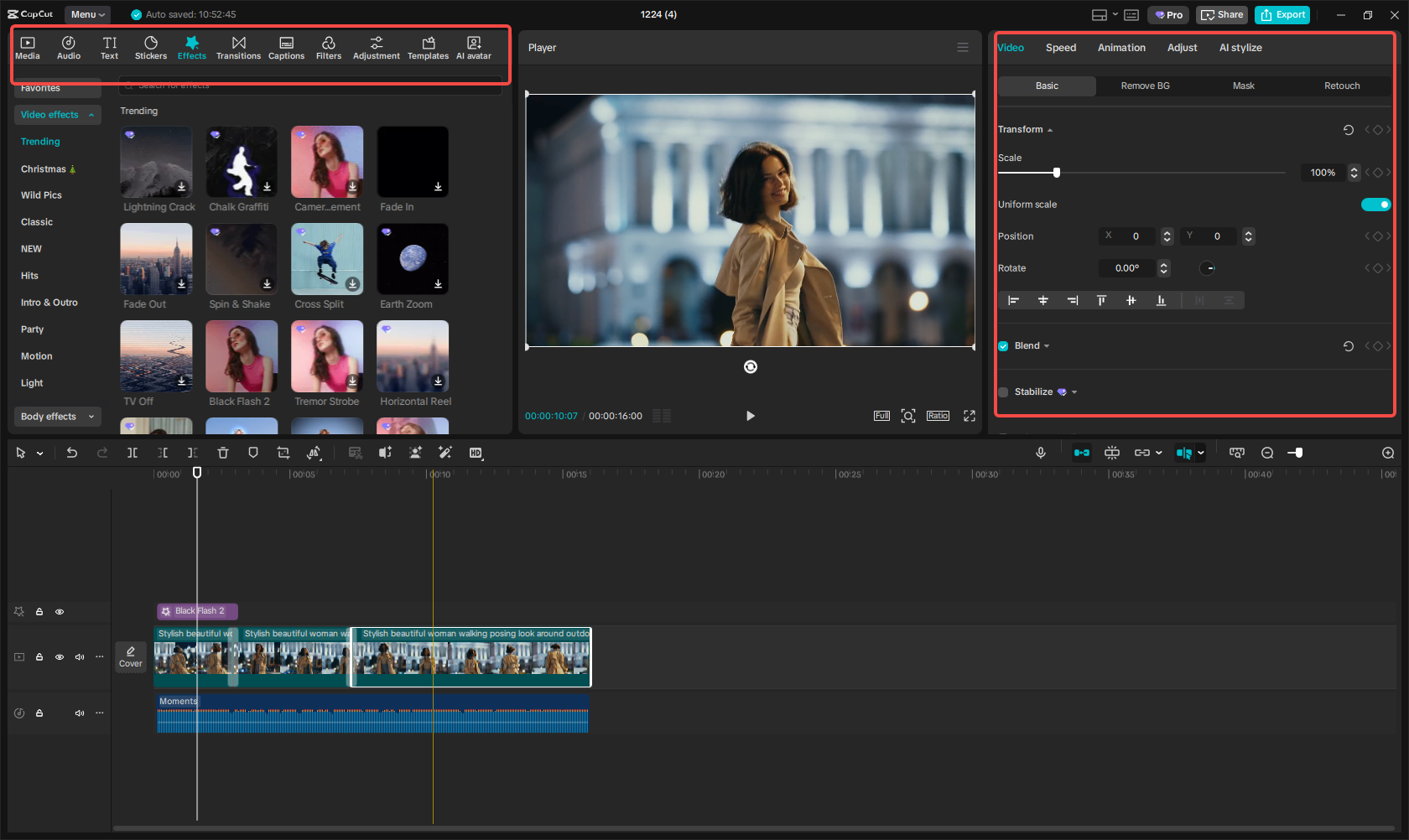 Edit and enhance the video with rich features