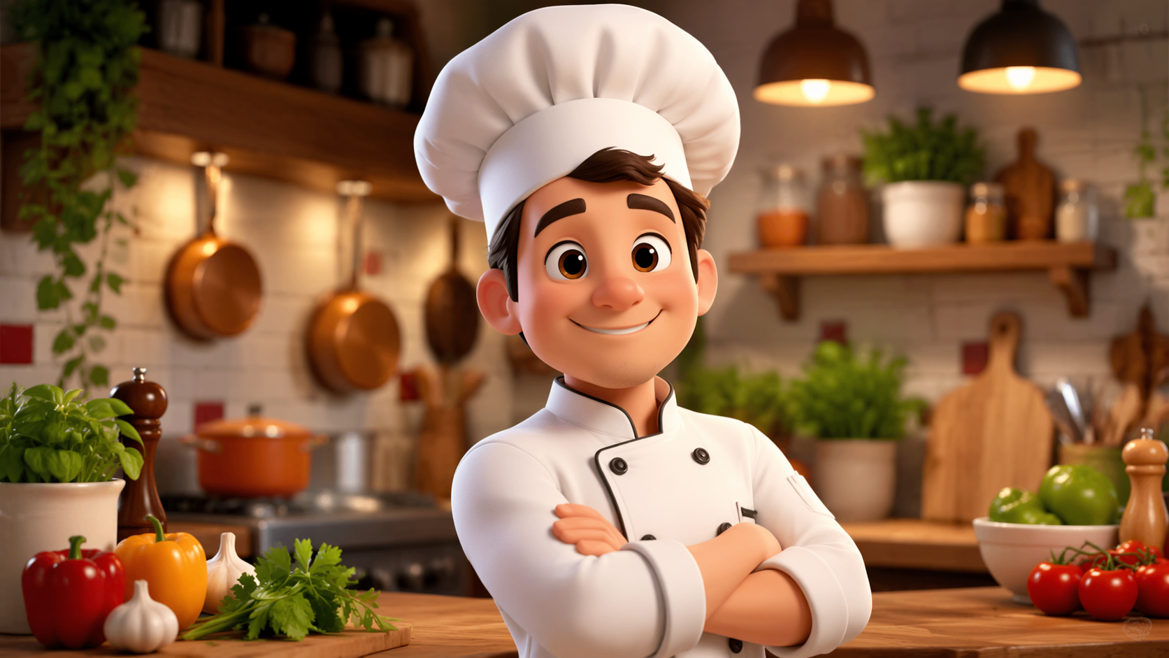 Dreamina Chef Filter Prompt Beispiel 4: Niedlicher Cartoon Chef Avatar
