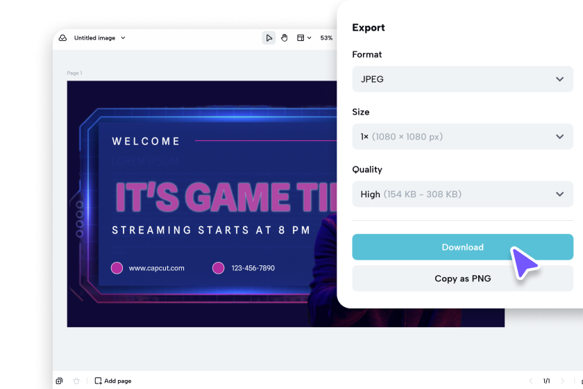 Download and upload Twitch banner 