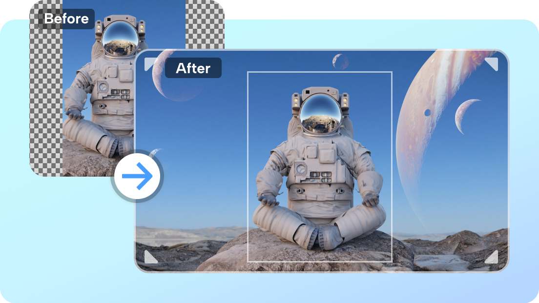 AI that expands your image, CapCut