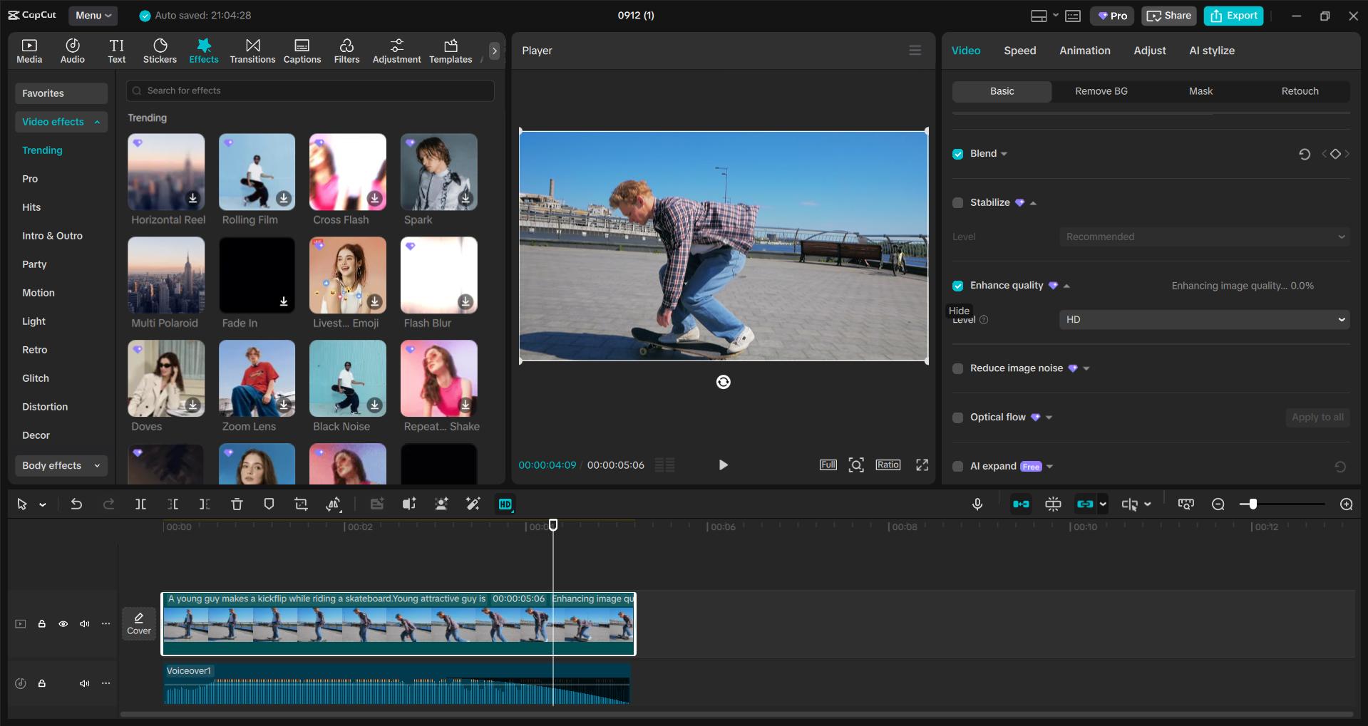 Інтерфейс настільного відеоредактора CapCut - простіший спосіб редагування відео GoPro