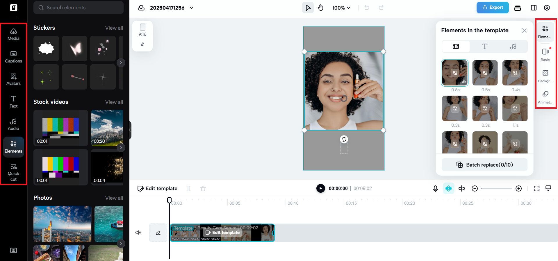 Customize with various editing tools
