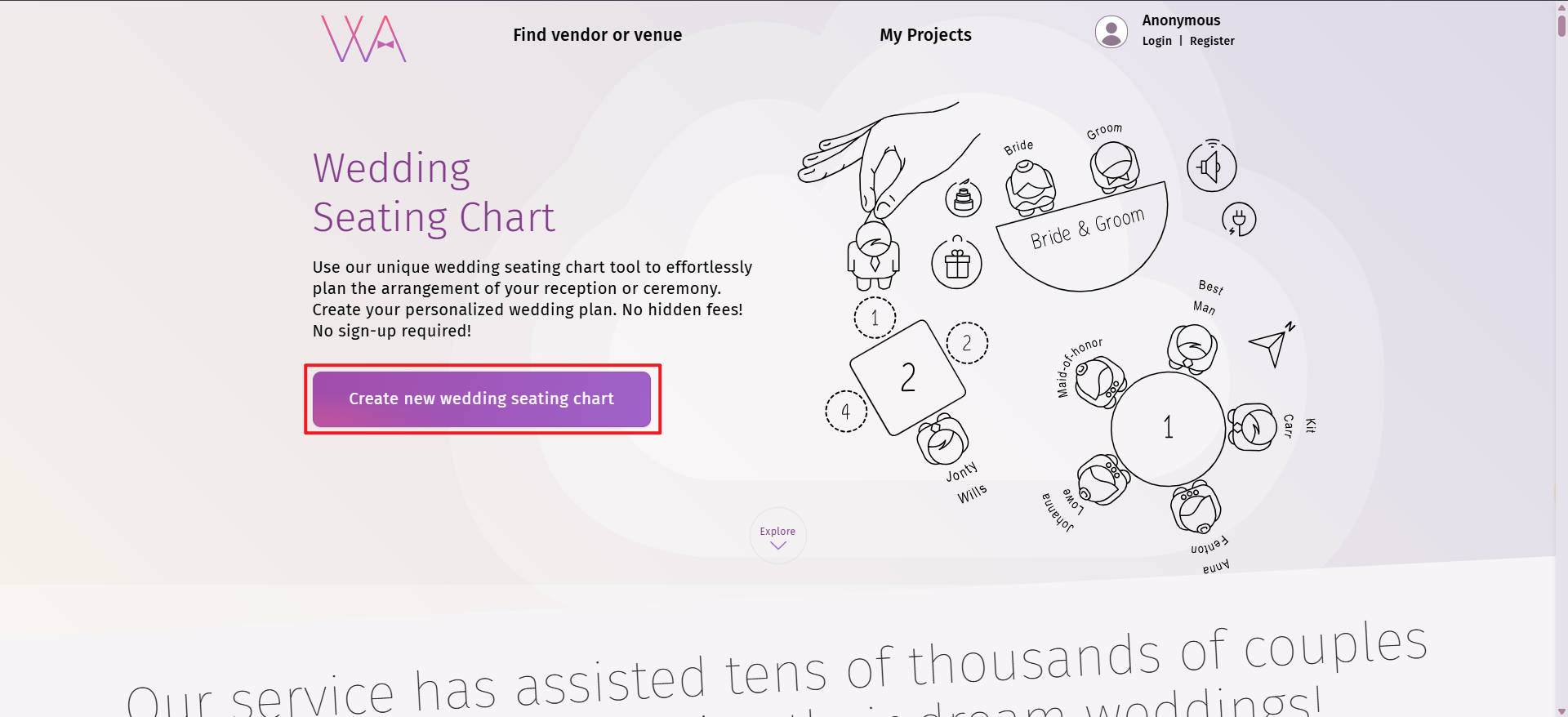 how to make a wedding seating plan