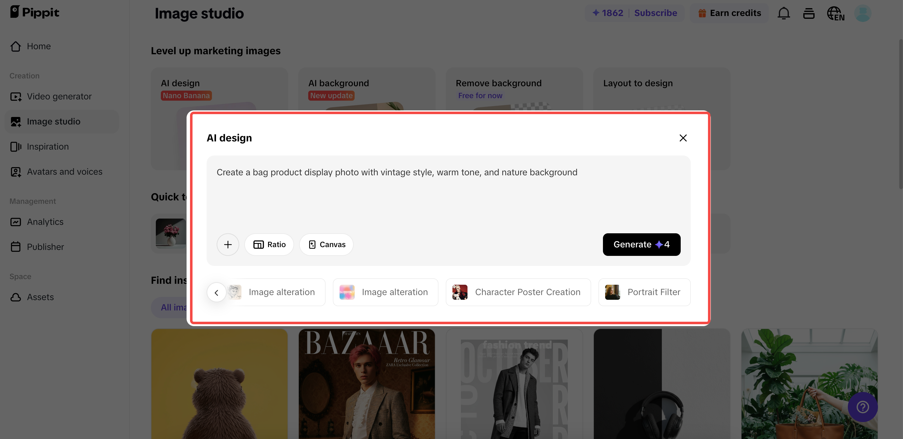 Wygeneruj swoje zdjęcie