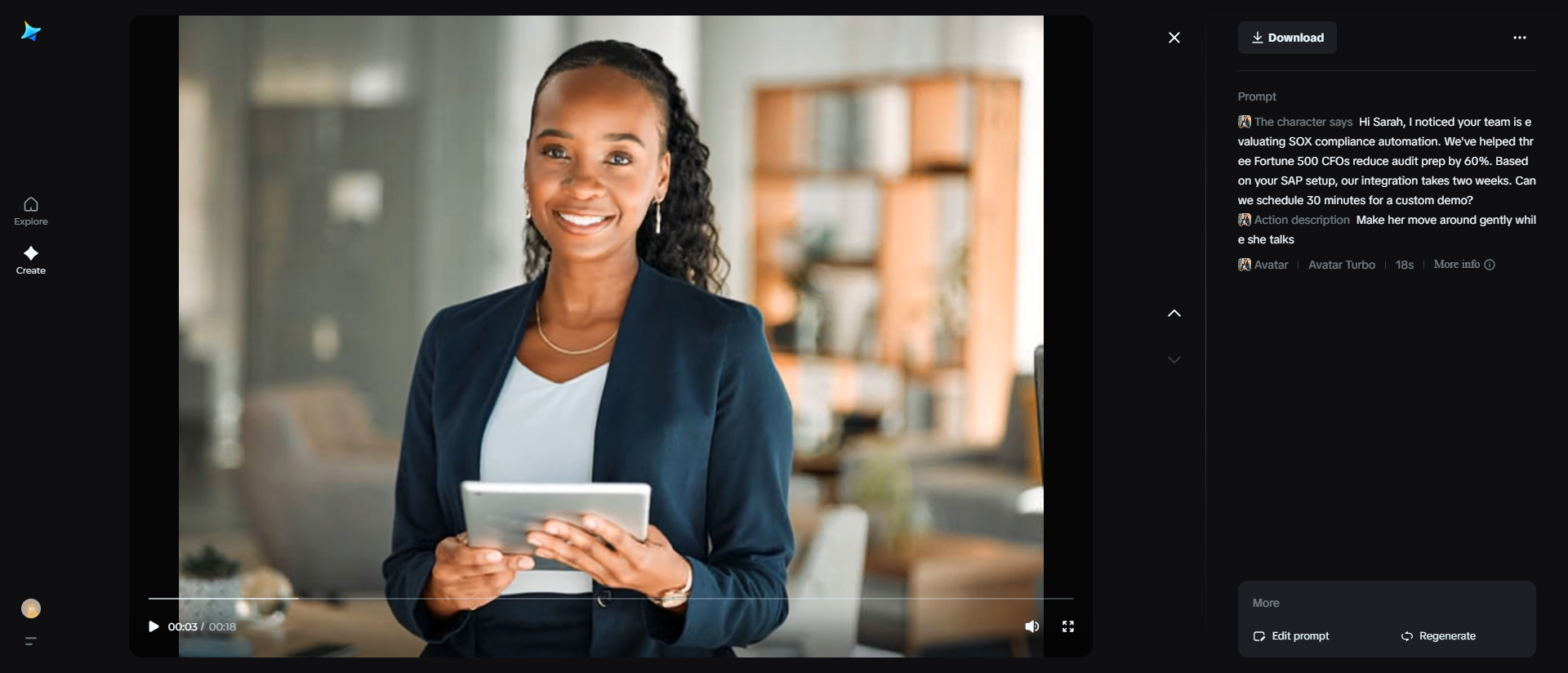 Strategic ABM demo for Fortune 500 CFO