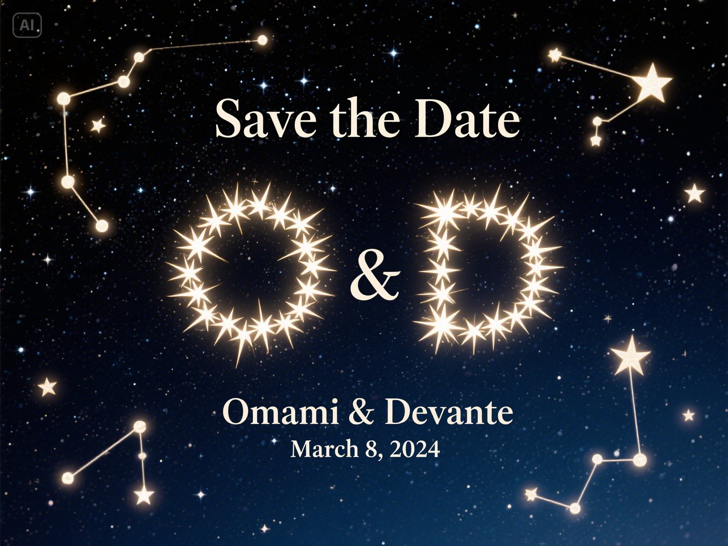 Unique save the date cards