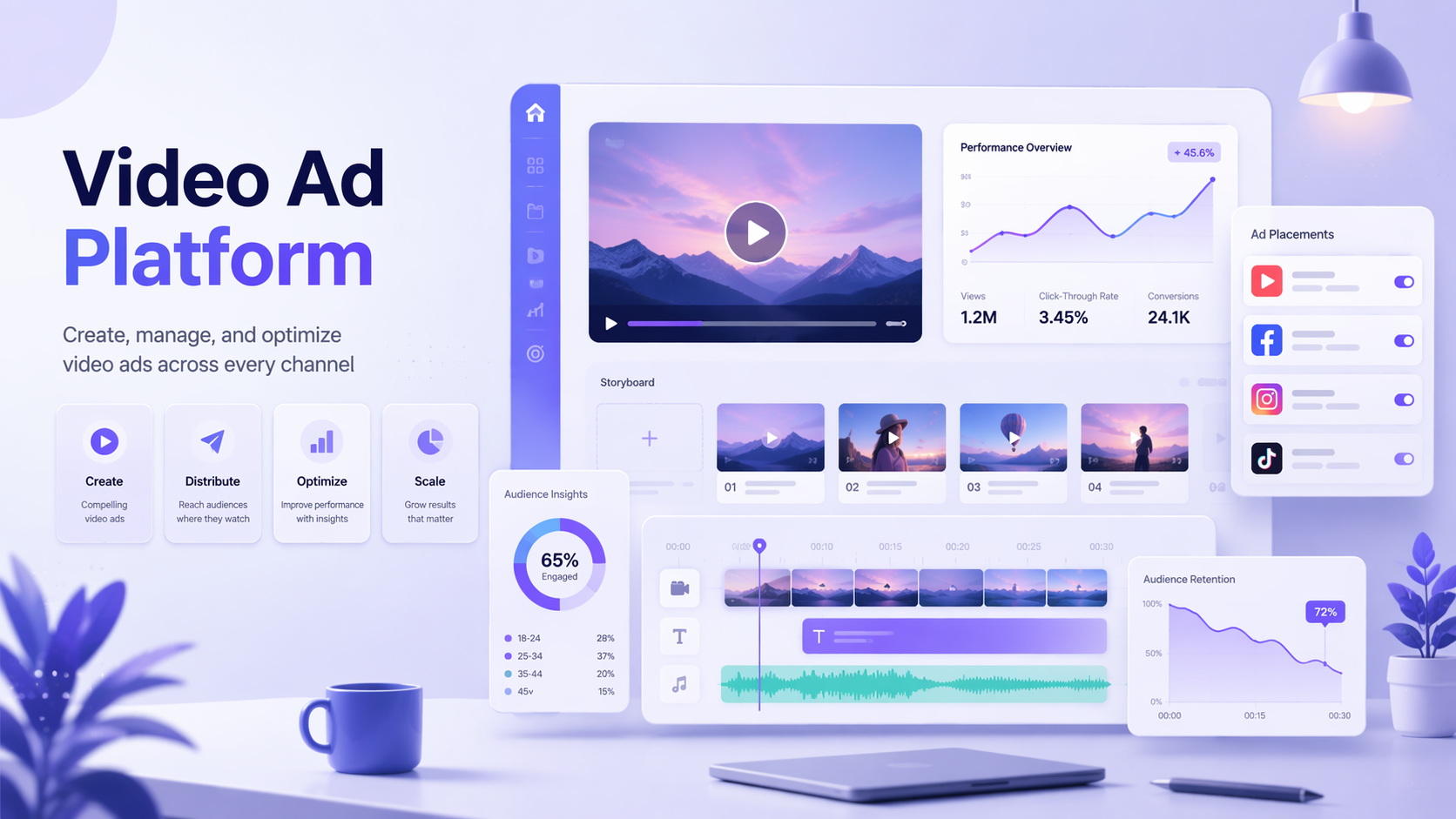 Pippit AI design workspace background for color theory in photography