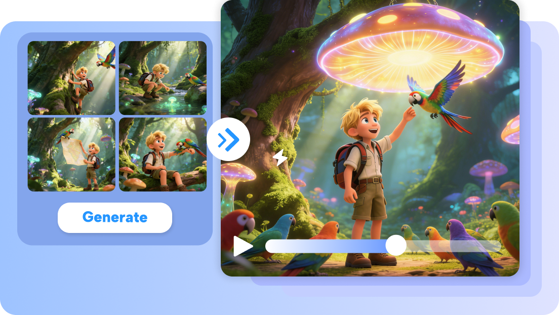 control animation flow multiframes