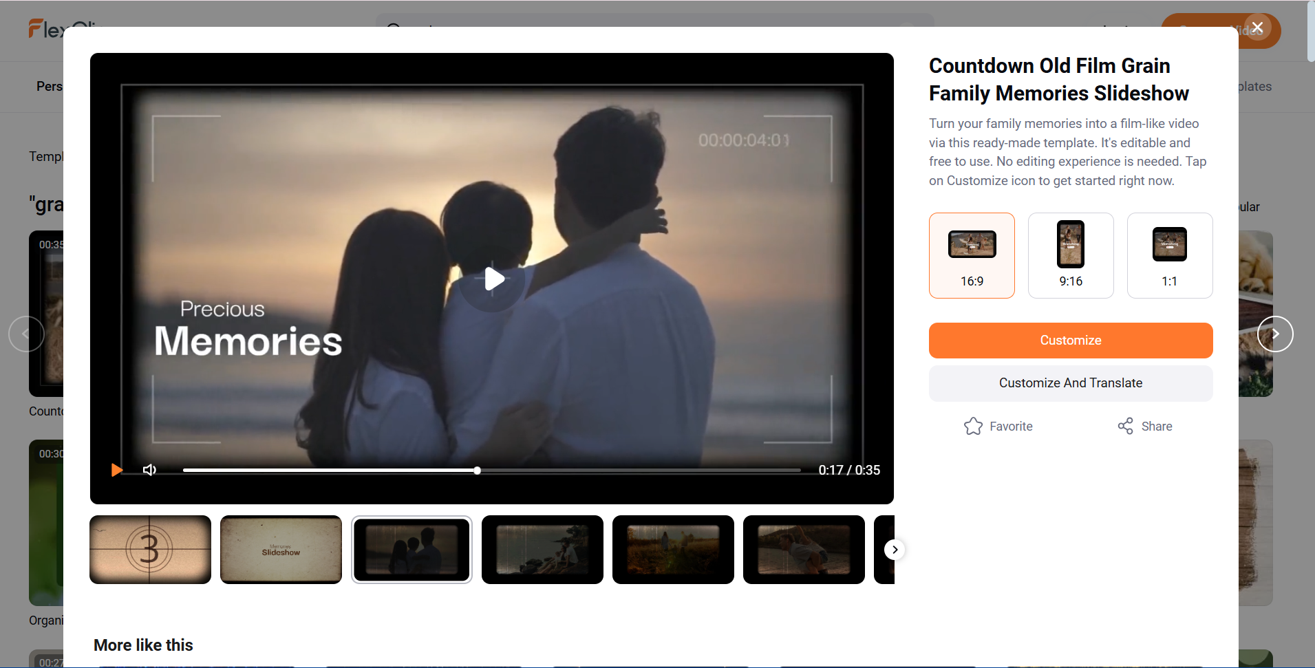 Add grain effect online easily to their photos and videos with Flexclip