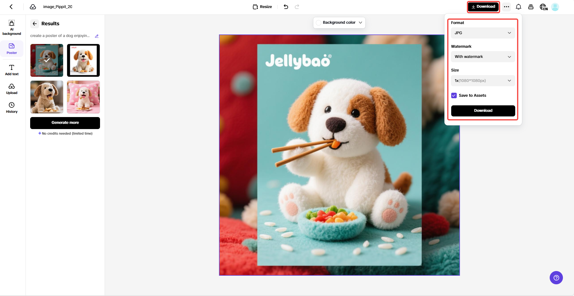 Finalize and export your draft