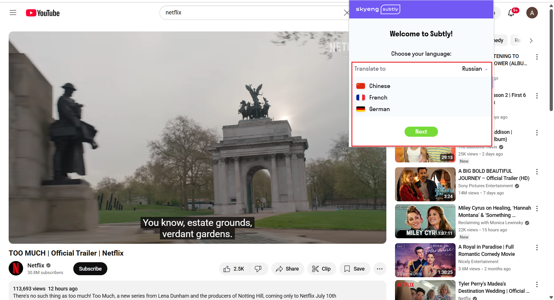 Set up your extension