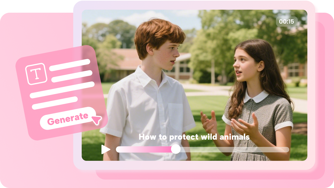 Generate with text-to-video