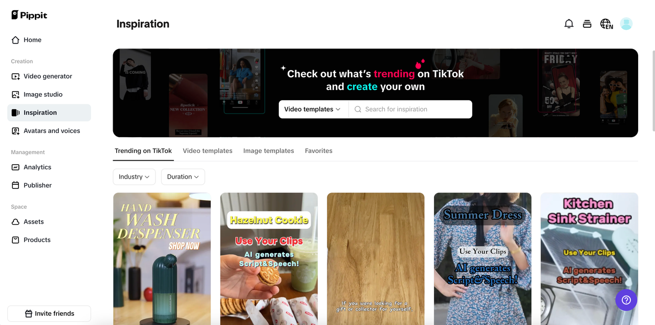 Vast templates free to explore