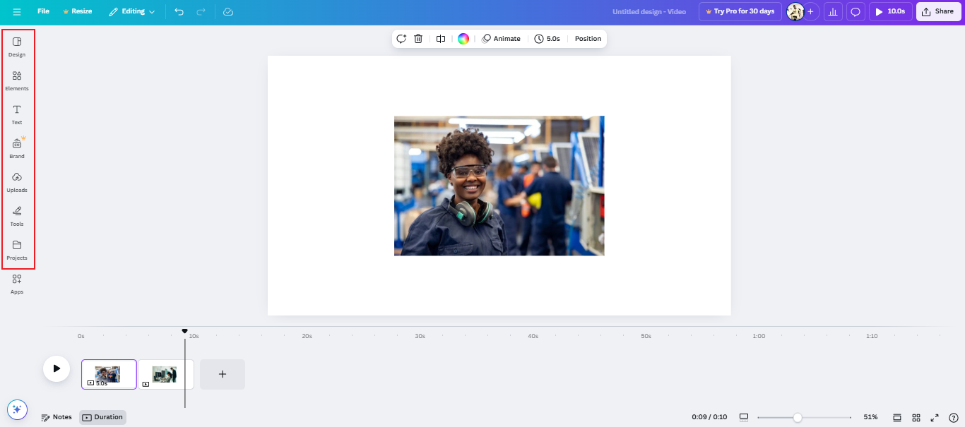 convert image to video online