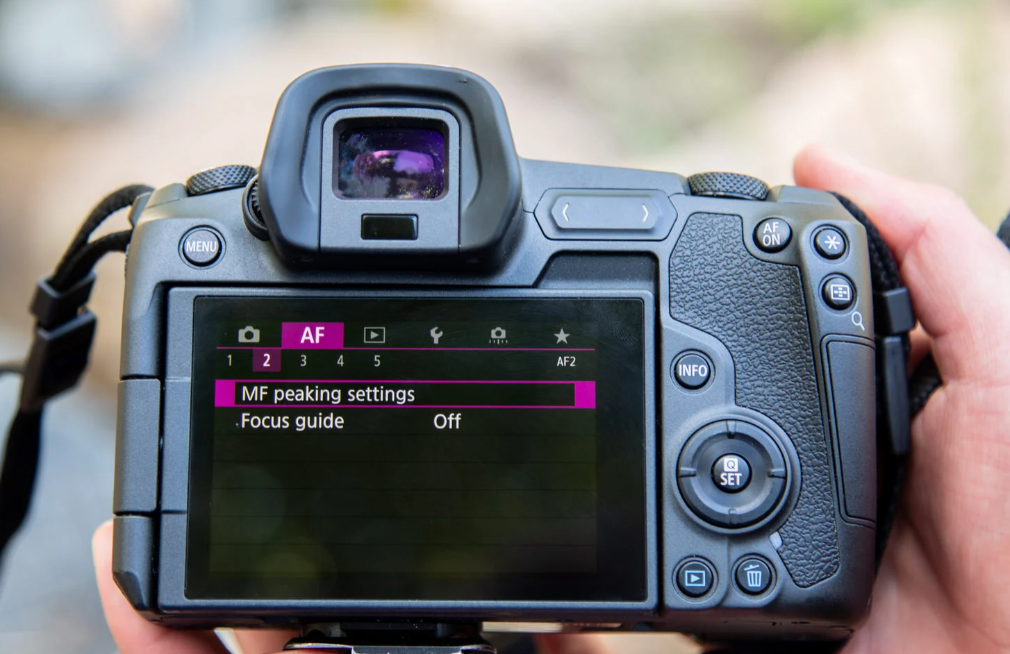 How to access focus peaking