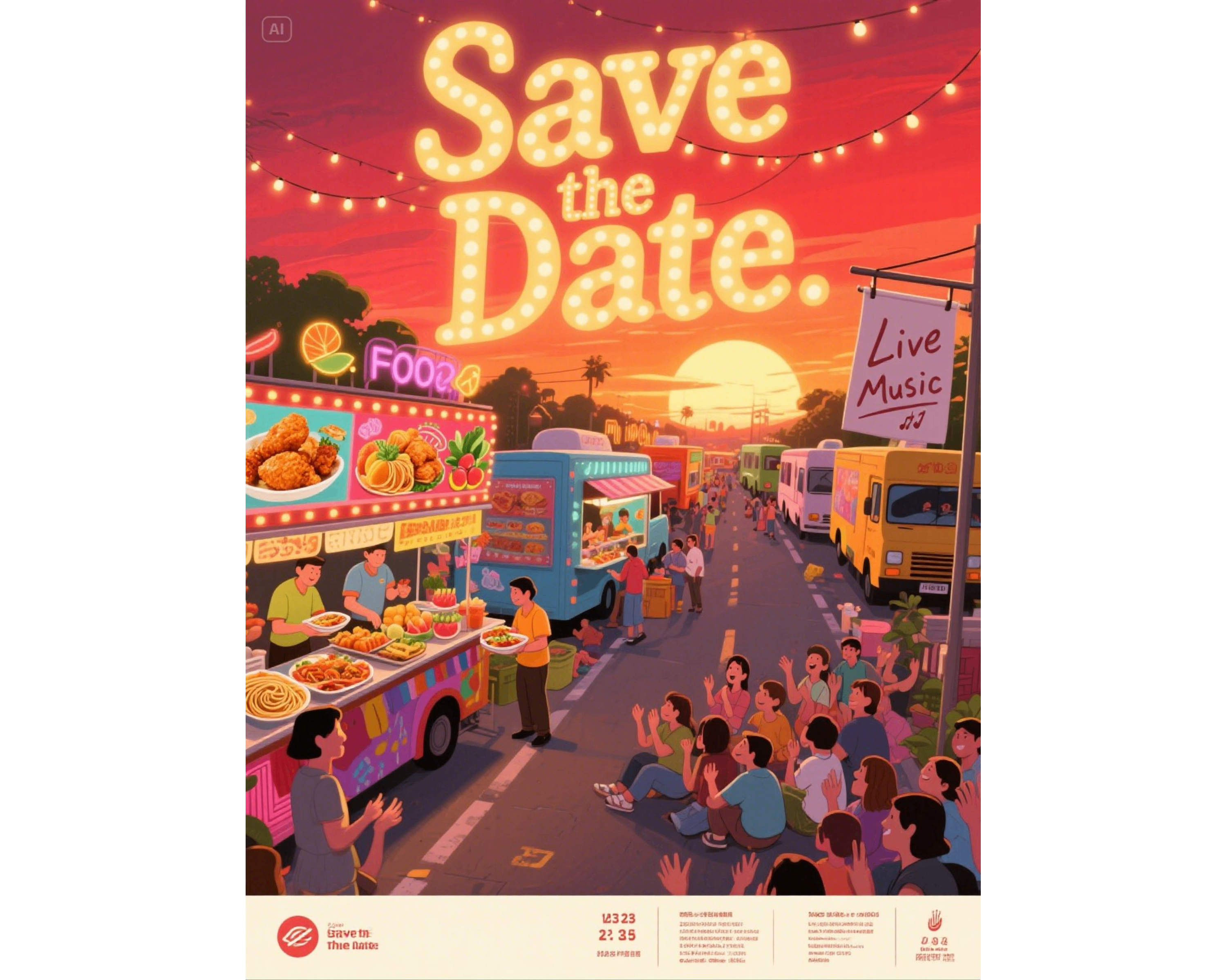 Event food flyers