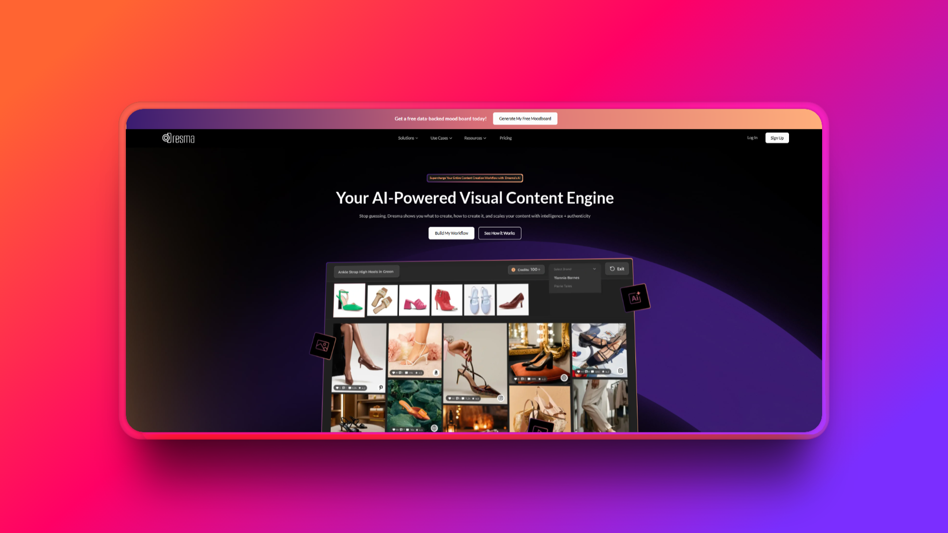 Dresma's AI shadow remover