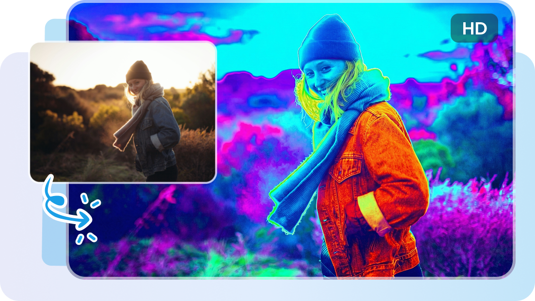  High-quality color inverter results in CapCut