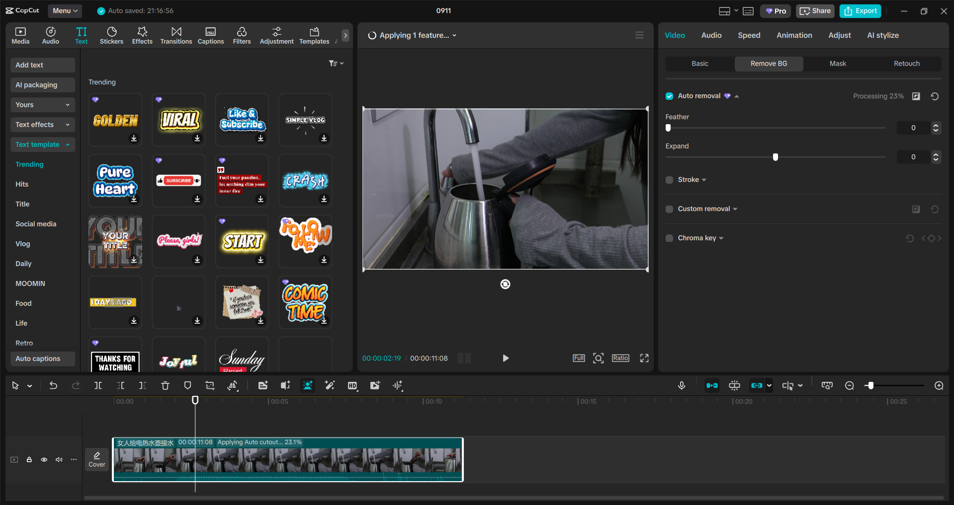 Schnittstelle des CapCut Desktop-Video-Editors - eine einfachere Möglichkeit, Videos auf dem PC zu bearbeiten