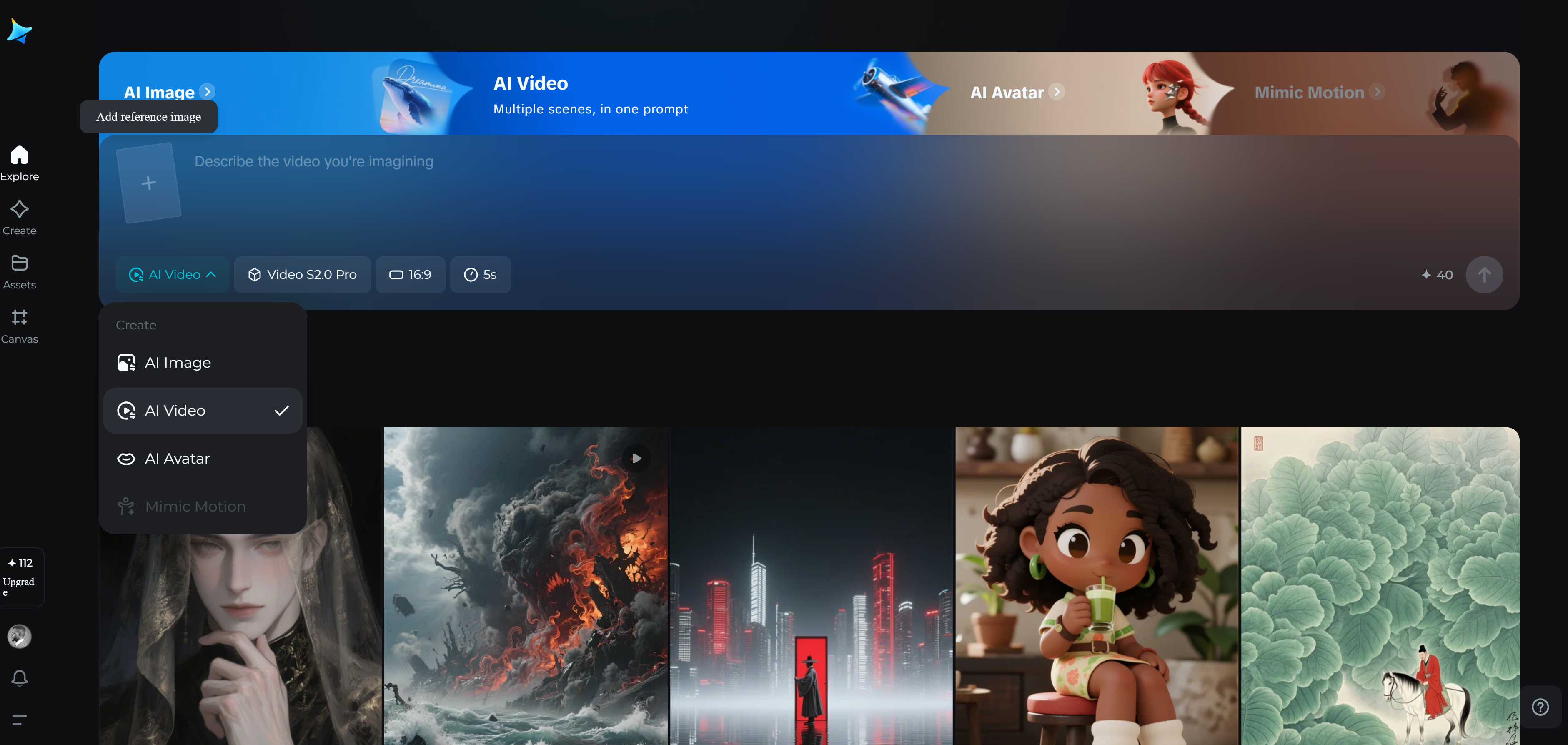 Gerador de imagem para vídeo