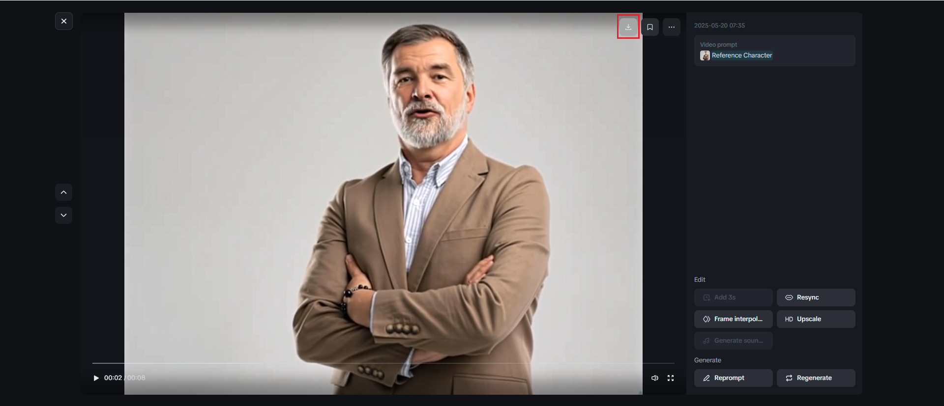 Ai falando gerador de fotos grátis