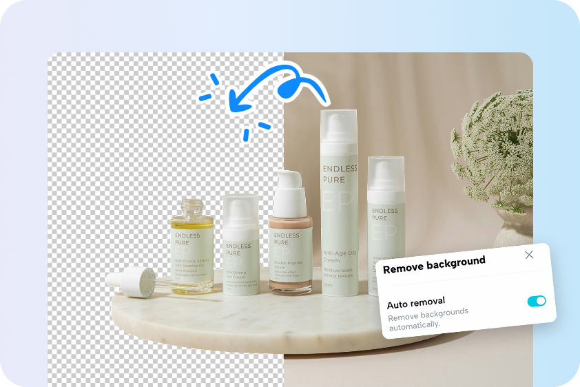 Remove background for ads