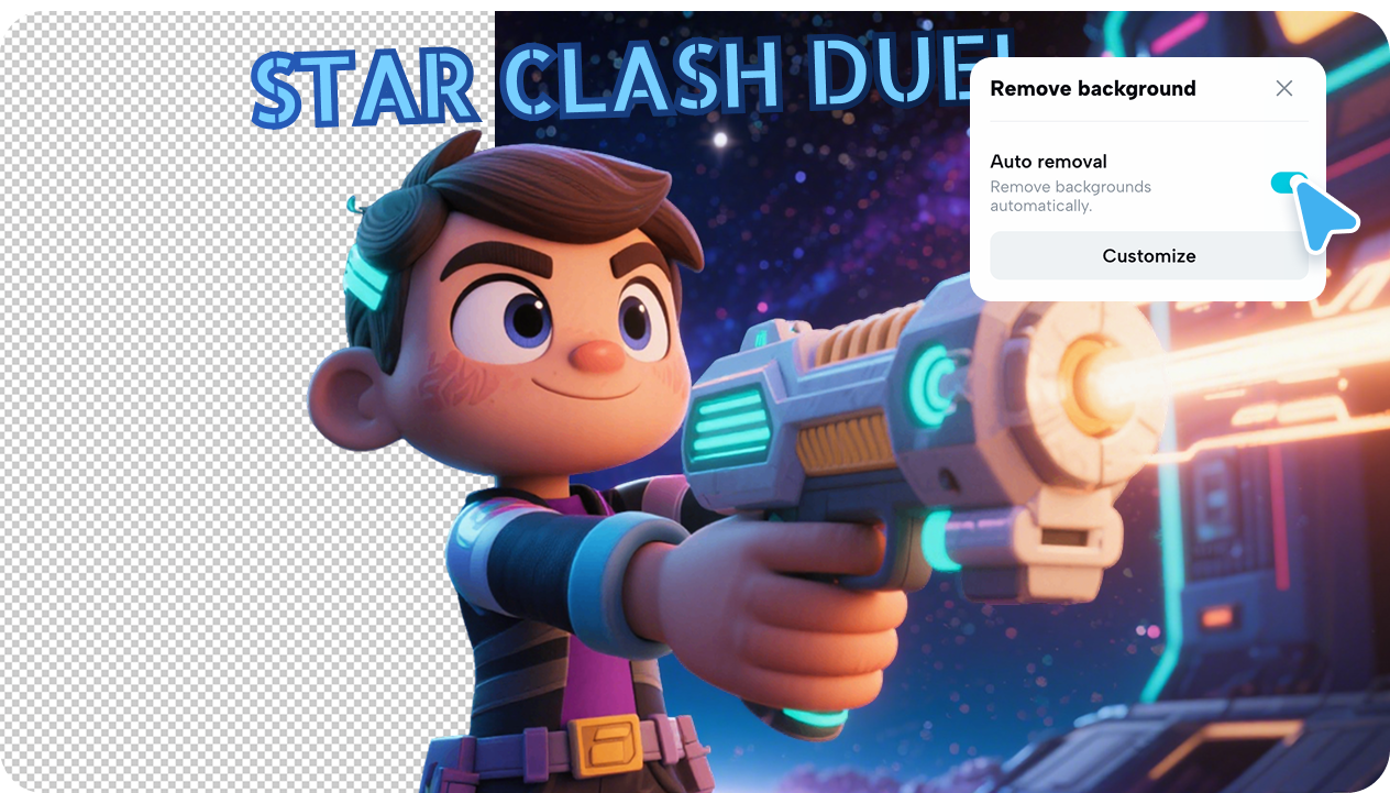 Editing Roblox thumbnail in Pippit