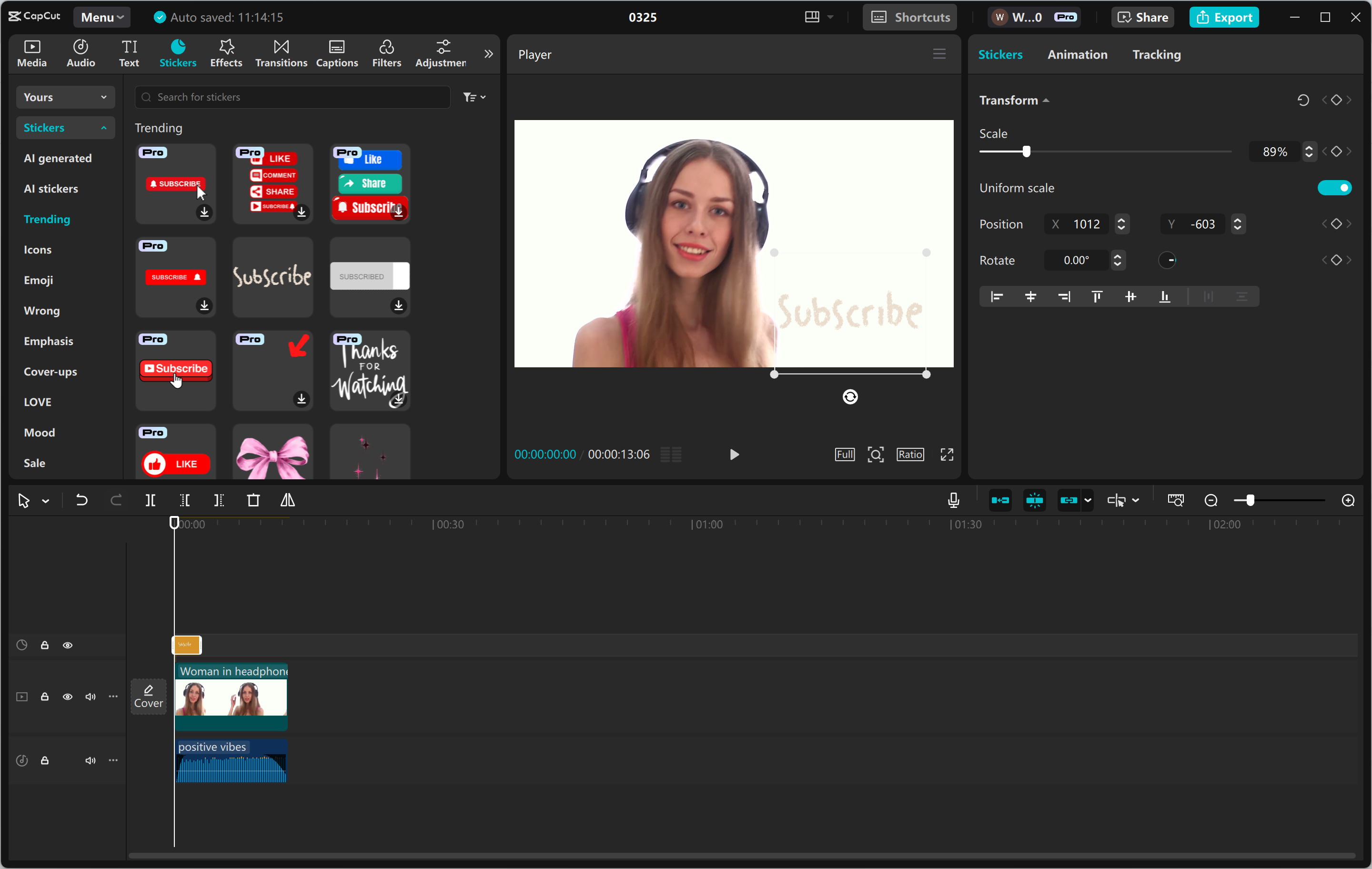 Editing Instagram Reels for a professional look
