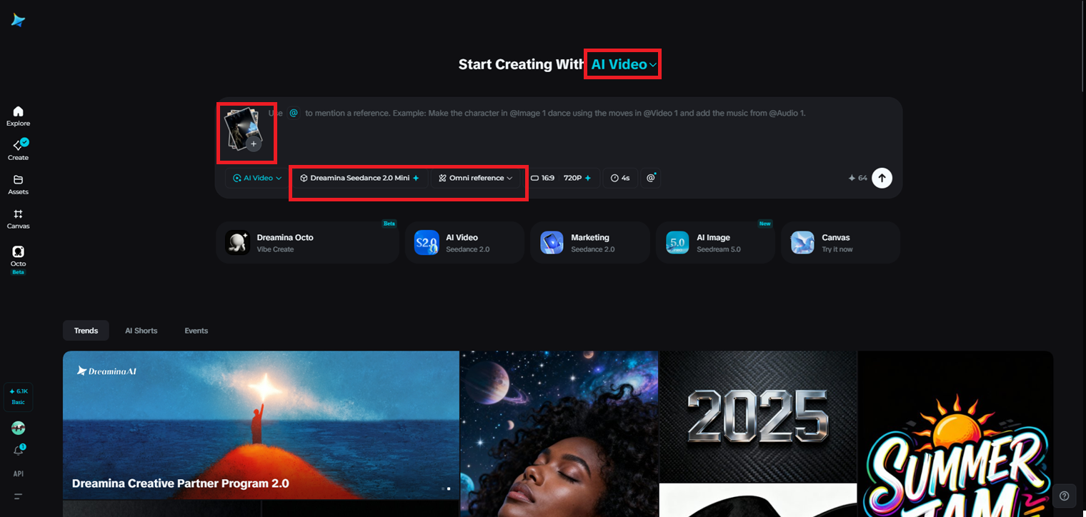 Select the model and add your references
