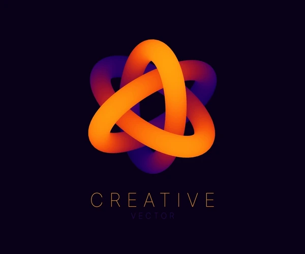 Dynamic shapes for 3d logo design free