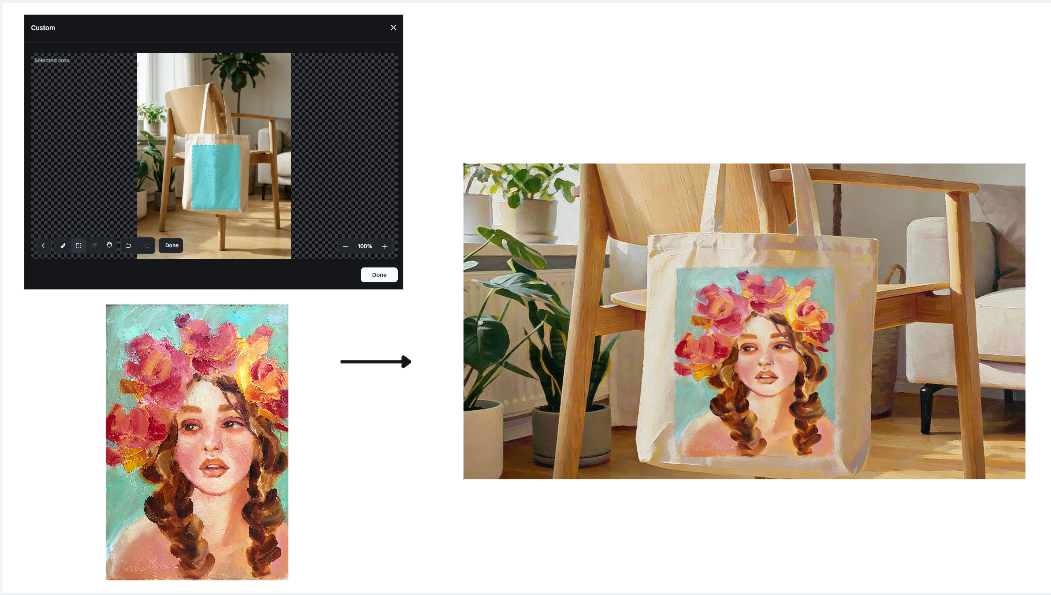 Interactive editing feature in Dreamina